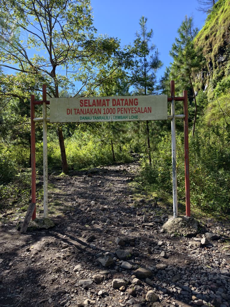 Hiking mountain trail